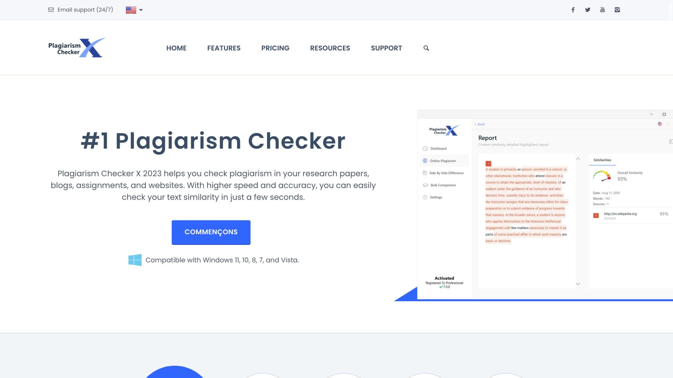 plagiarism checker x ai content detector tool