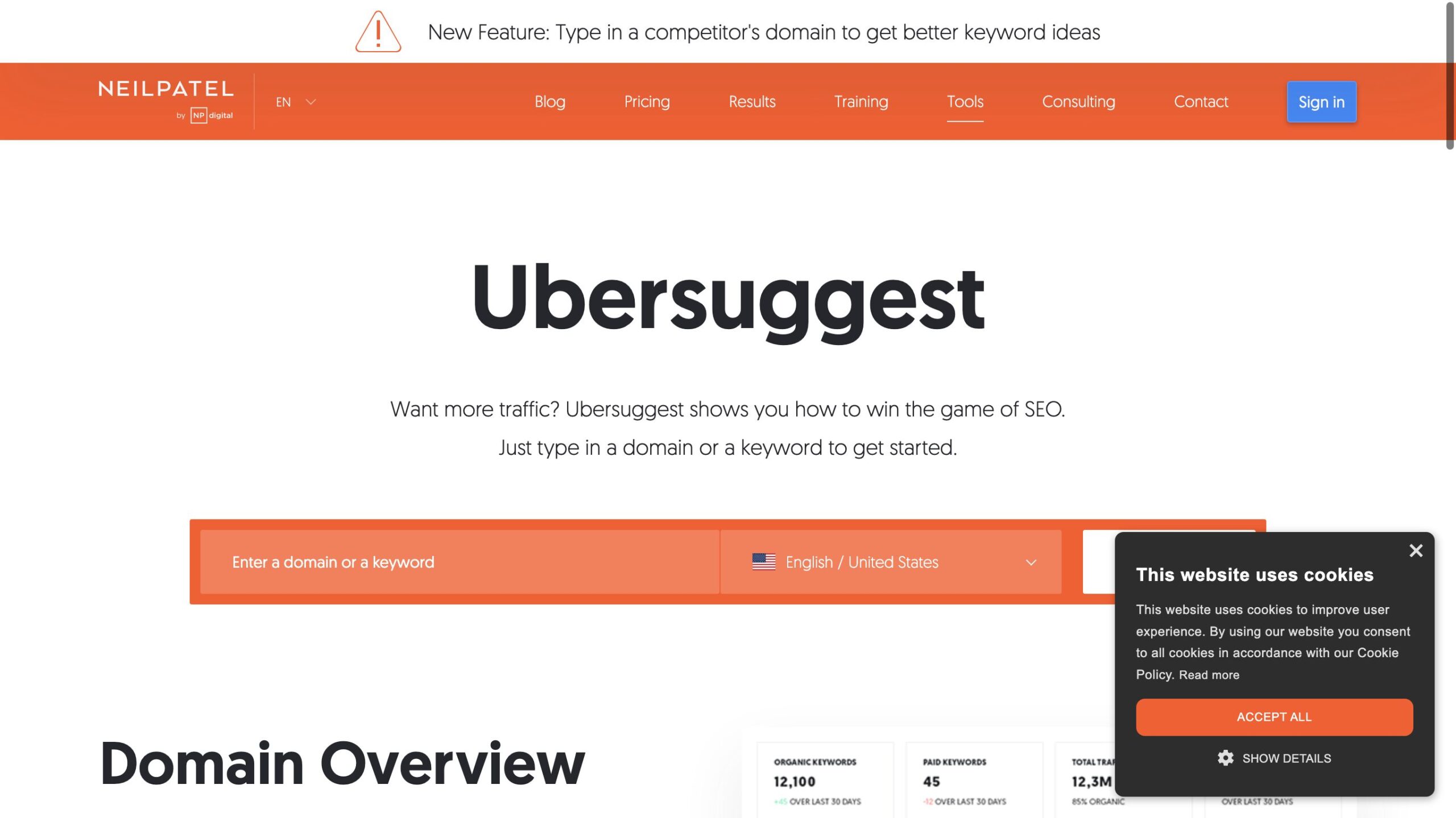 Ubersuggest